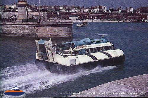 SRN6 with Hoverlloyd -  (credit: The <a href='http://www.hovercraft-museum.org/' target='_blank'>Hovercraft Museum Trust</a>).